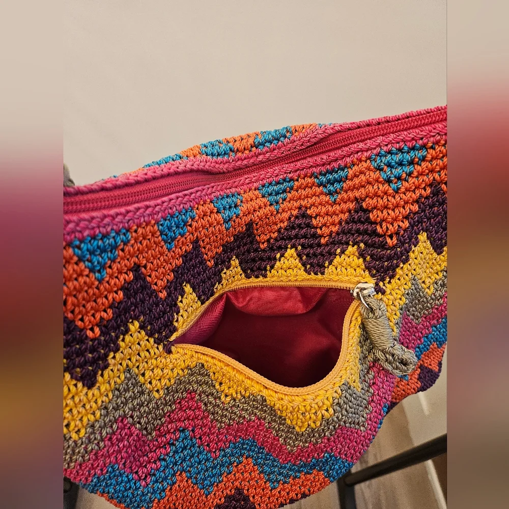 The Sak Rainbow Crochet Shoulder Bag - Picture 8 of 11